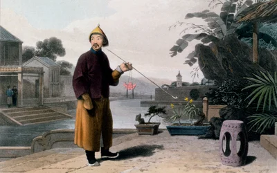 Kiinalainen herrasmies, elokuvasta "Maaluksellinen matka Intiaan, Kiinan tavalla", 1810
